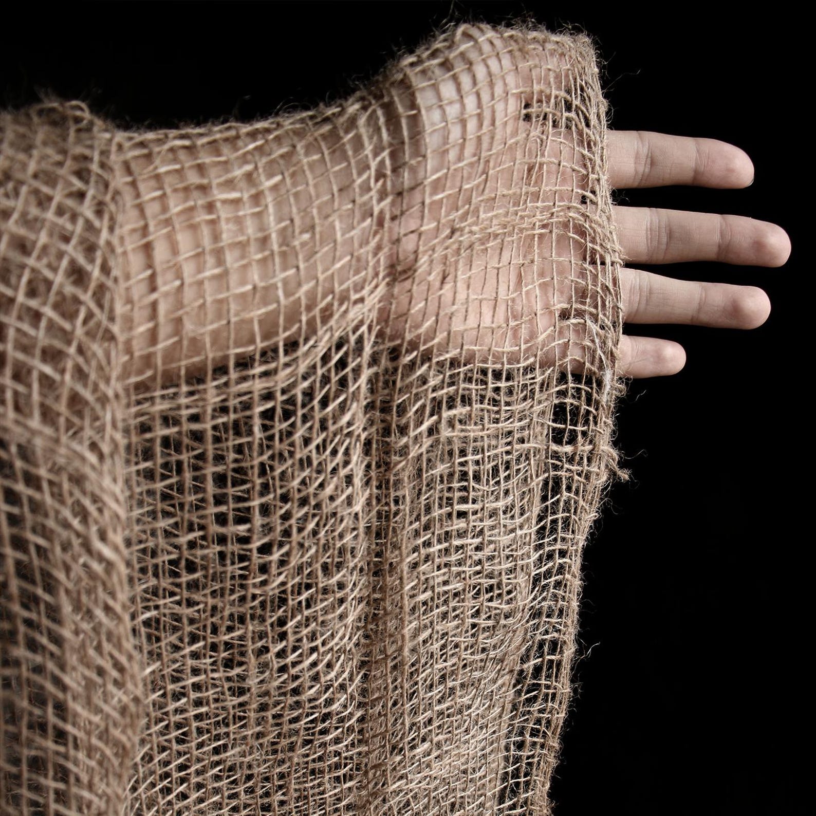 Natural Linen Mesh Fabric, Breathable Gauze Weave Cloth, Sustainable ...