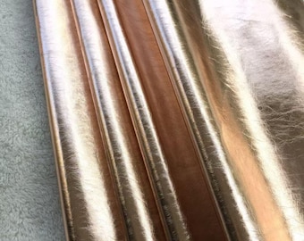 Gold and Silver Mirror PU Leather - Glossy Faux Leather for Cosplay Costumes, Armor & Props