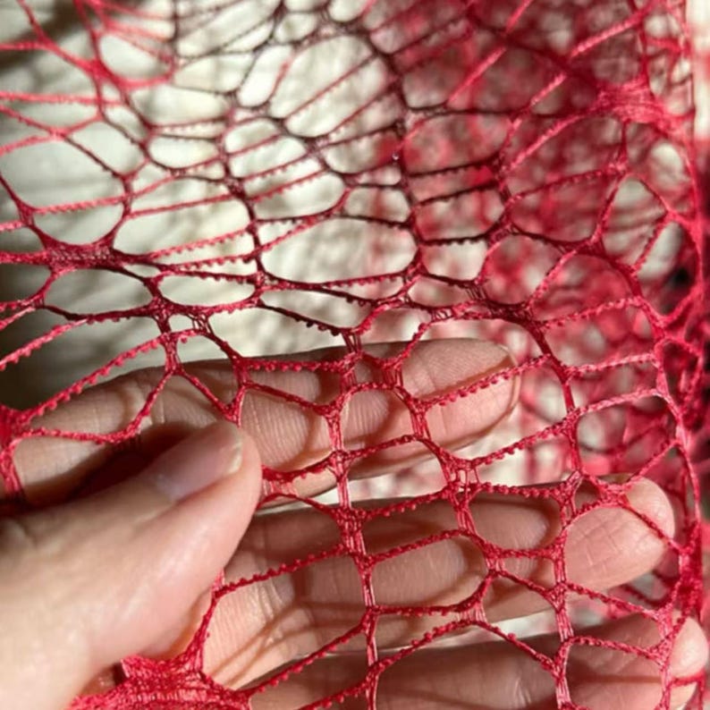Textured Open Weave Mesh | Irregular Hole Stiff Tulle Fabric | Art ...