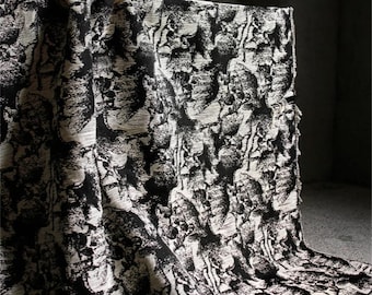 Abstract Woven Cotton, Textured Artist Fabric, Art-to-Wear Textile