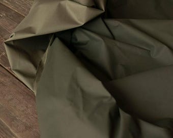 Zero-Texture Matte Coated Twill - Waterproof Windproof Wax-Finish, Wash-Distressed for Gender-Neutral Outerwear