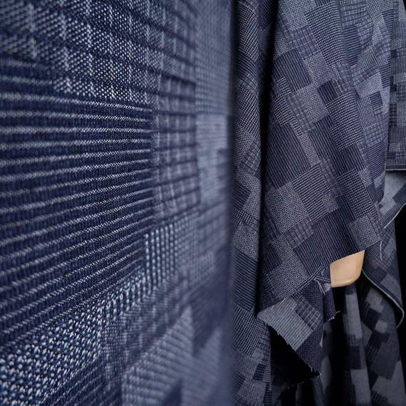 Washed Puzzle Jacquard Denim Fabric – Deconstructed Jackets, Patchwork Art Material