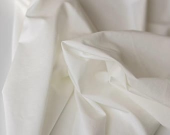80S Mercerized Cotton Spandex Jersey Knit Fabric, Semi-Sheer, Resilient, Lingerie Sewing