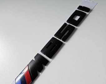Emblema estilo 850i negro mate para los modelos BMW Serie 8 (E31, G15, G14, G16): rotulación del vehículo