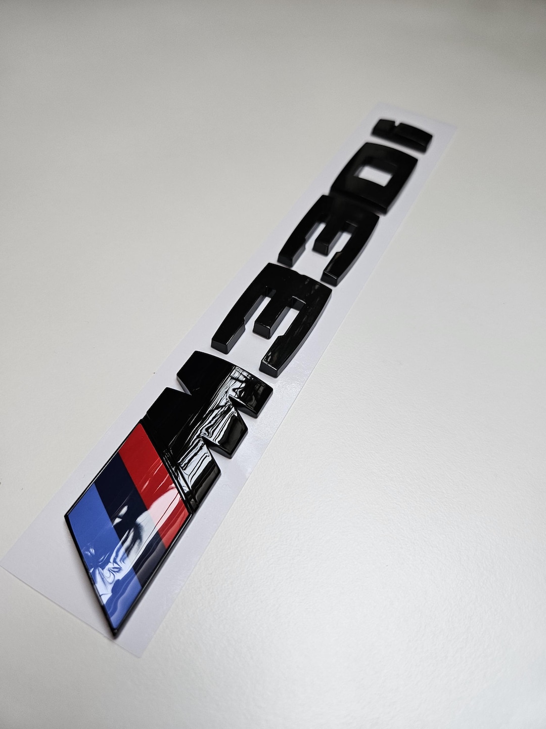 Tuning In Lettering Gloss Black 330i Style Emblem for BMW 3 Series Models (E30, E36, E46 ...