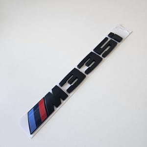 Black matte 335i style emblem for BMW 3 Series models (E30, E36, E46, E90, E91, E92, F30, G20) vehicle lettering tuning accessories