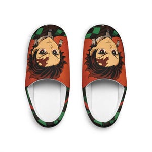 Tanjiro Kamado Indoor Slippers Anime Demon Slayer Shoes Cozy House Slippers for Men Women Kids Anime Gift Otaku Cosplay Merch