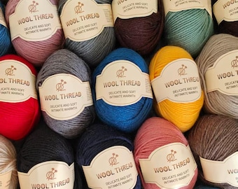Luxury Merino Wool Yarn: Medium Weight for Knitting & Crochet
