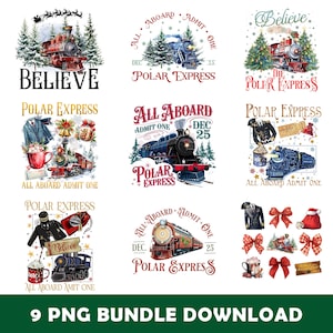 Polar Express Png-Bundle, Polar Express Glauben Film Png, Retro 90er Jahre Weihnachtsfilme Png, Nordpol Magie Png, Polar Express Weihnachten Png