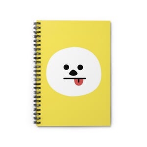 Chimmy bt21 Notebook, Journal, Gift for K-Pop Fan, Ruled Line, BTS Chimmy Merchandise, Stationery