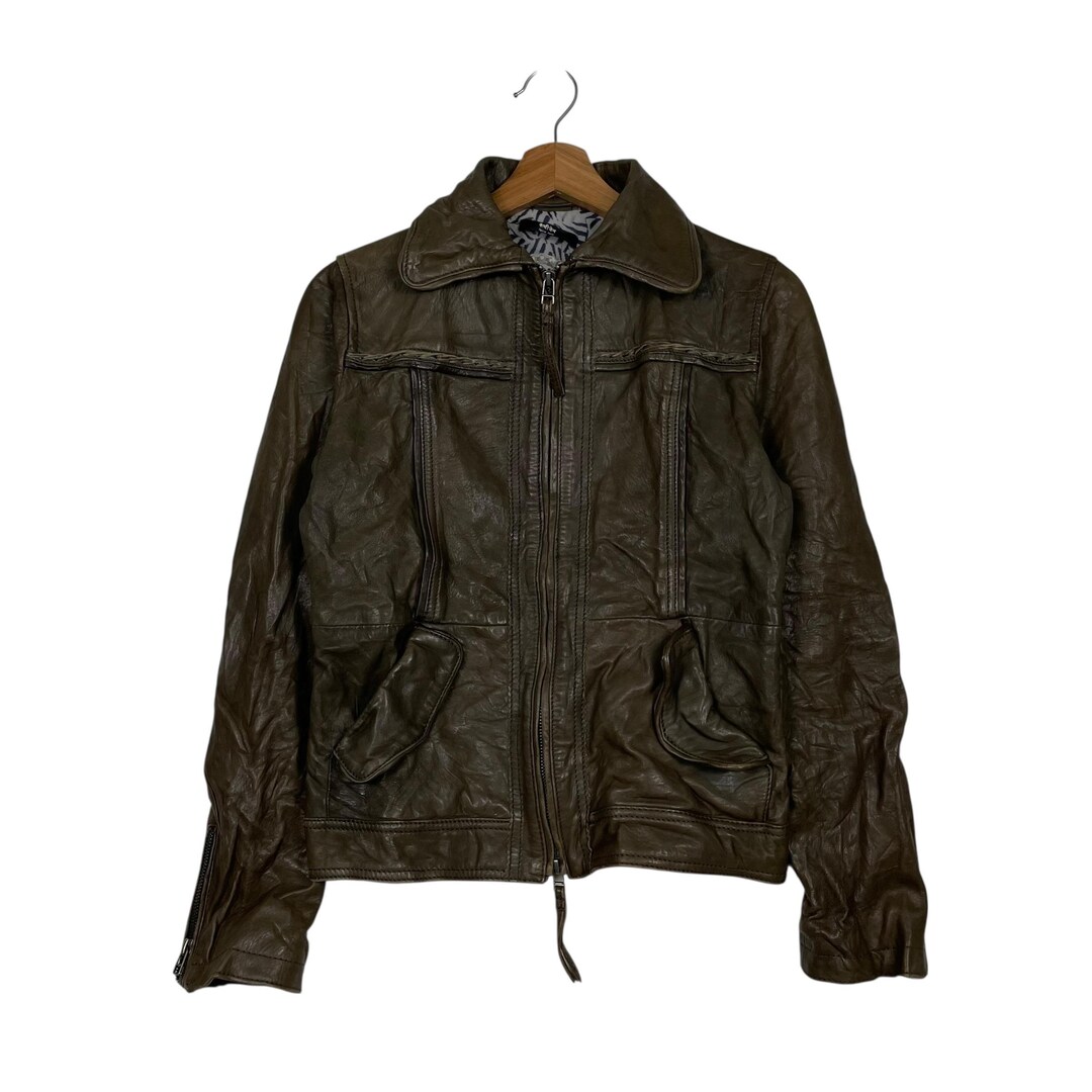 ジャケット・アウター Cathy Jane Vegetable tanned leather JK Cathy Jane Women Leather Jacket - Etsy