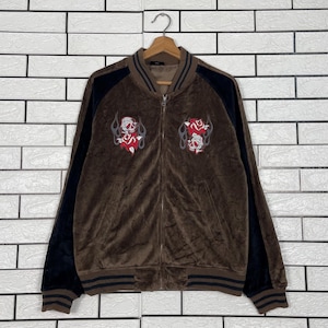 Sukajan Jacket Skull - Etsy