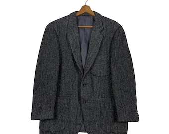 Harris Tweed x Hollywood Herringbone Wool Casual Jacket