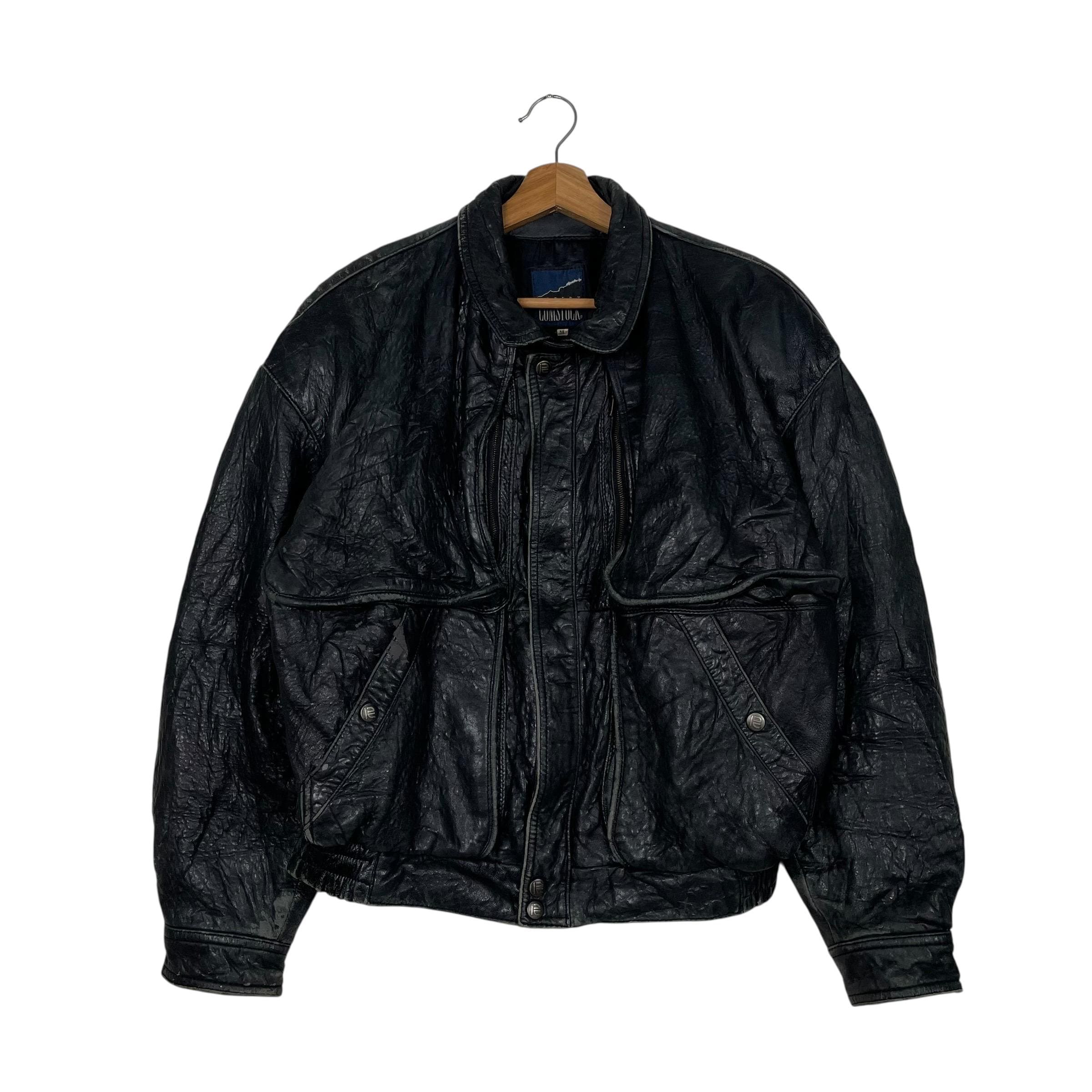 Robert Comstock Leather Jacket for Men - Etsy