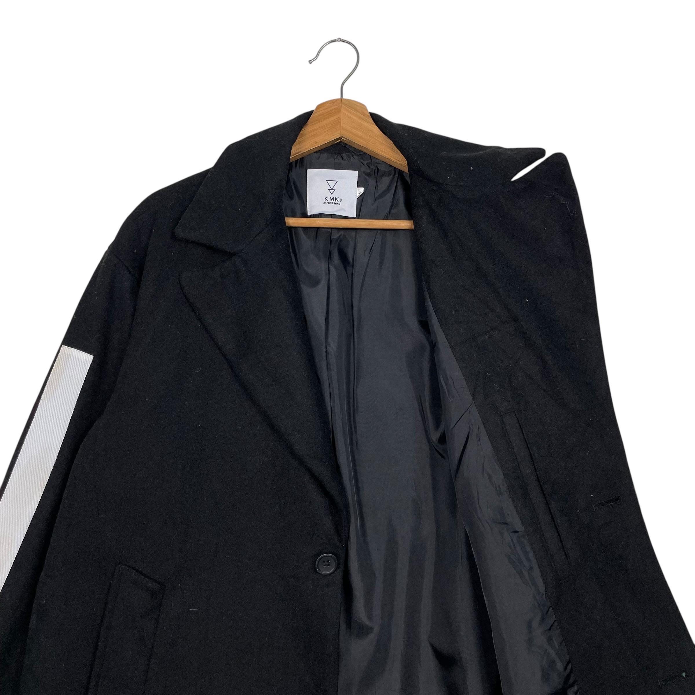 k*d様 OVERCOAT ノーカラージャケット ブラック 2 KMK Japan Brand Black Overcoat - Etsy