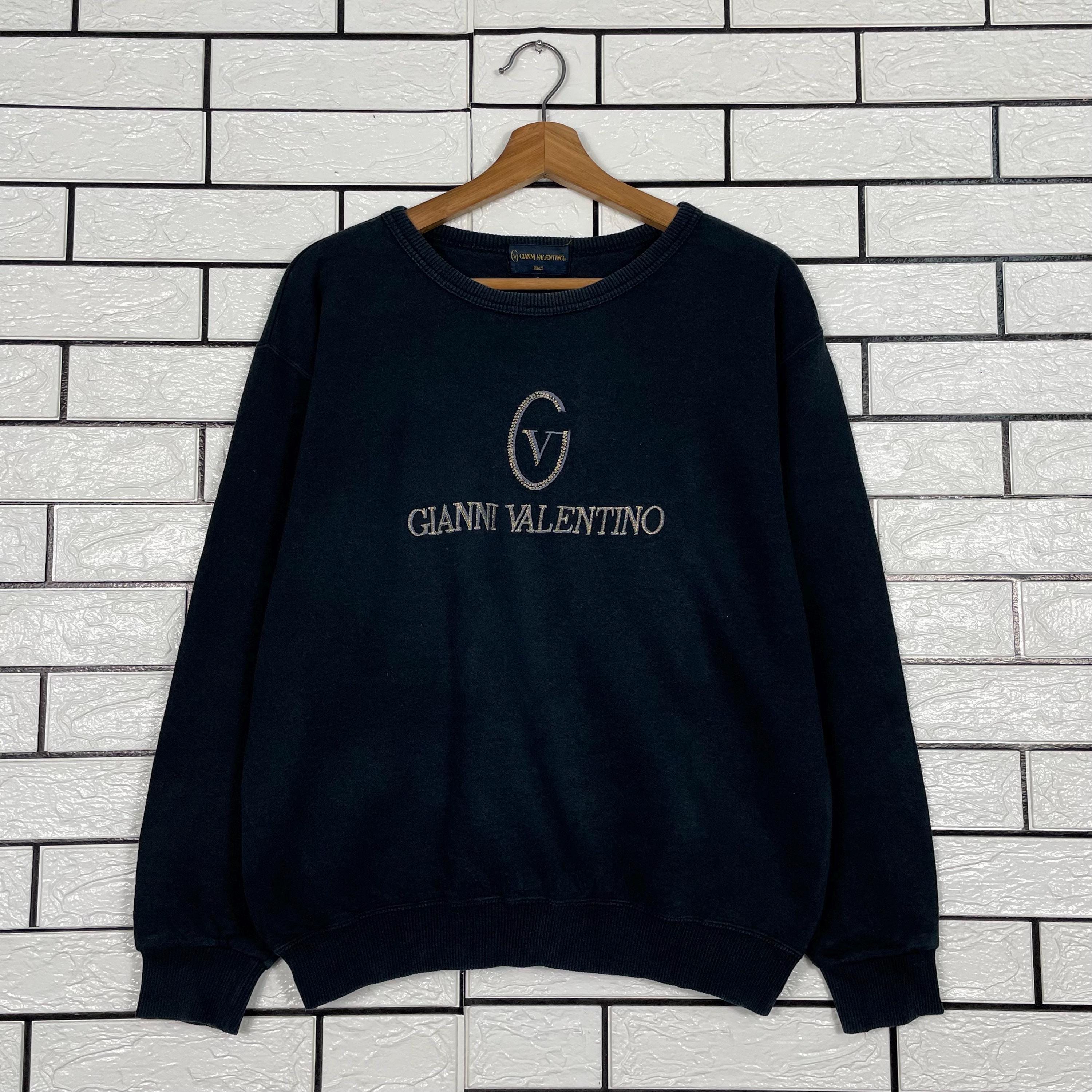 GIANNI VALENTINO ロゴニット Vintage 90s Gianni Valentino Sweatshirt: Big Logo Colourblock
