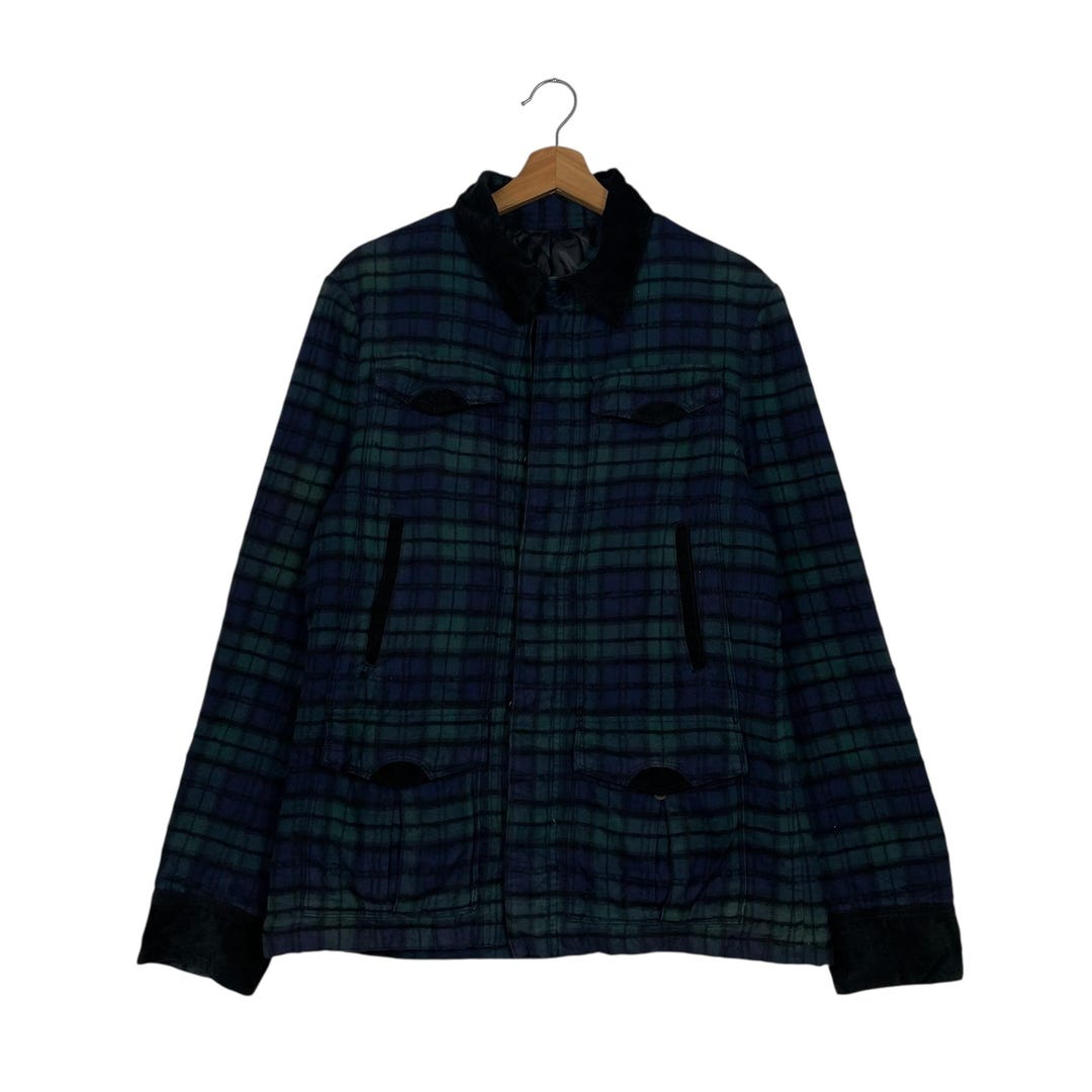 Takeo Kikuchi Tartan Bomber Jacket - Etsy