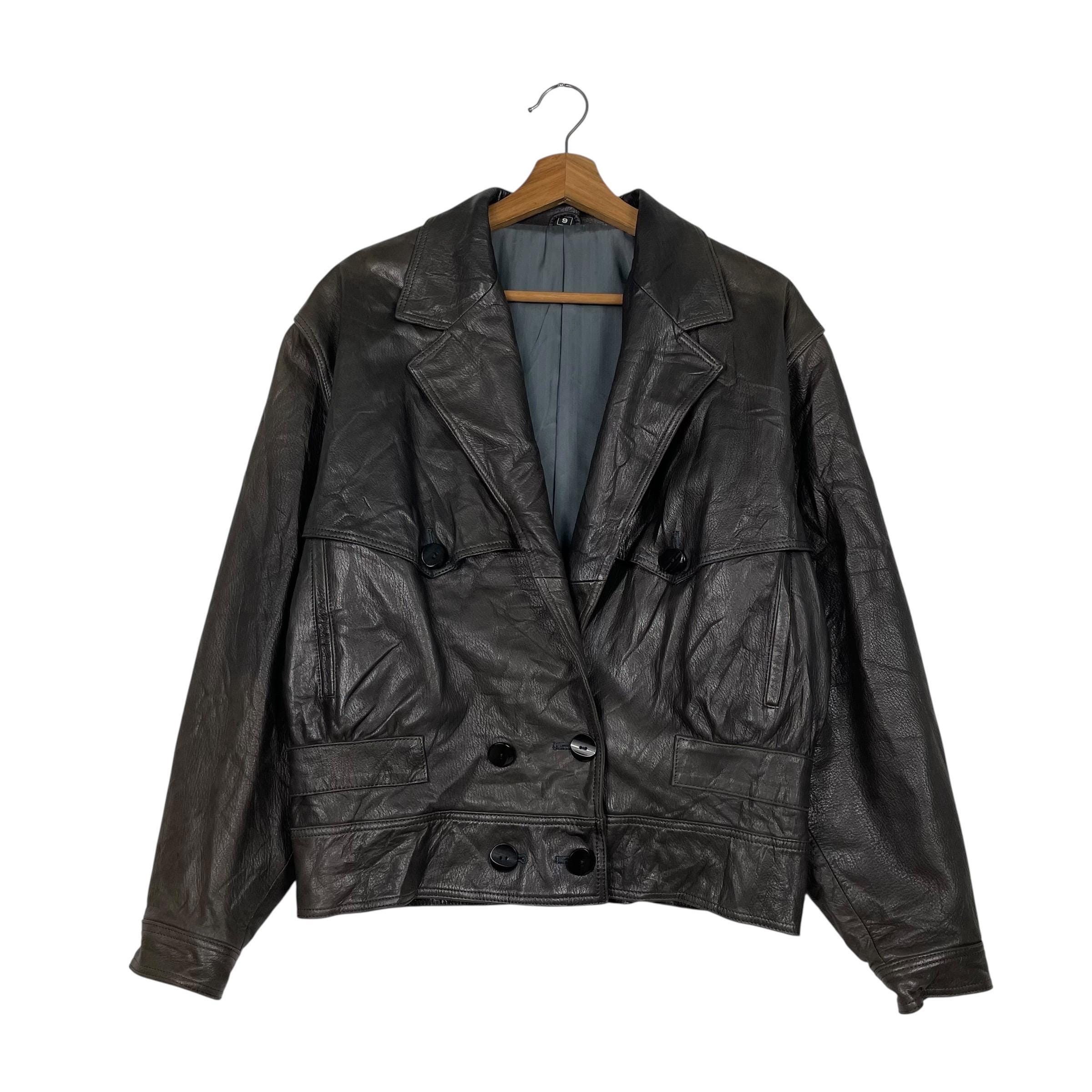 Apc Leather Jacket - Etsy