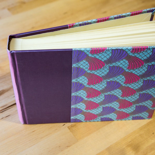 SALE: Handmade photo album, pink and purple shells