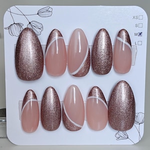 Bronze fake nails - Etsy.de