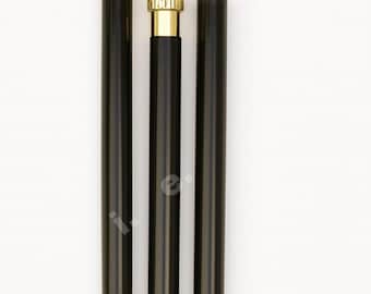 Vintage Brass Handle Walking Cane, Elegant Victorian Style
