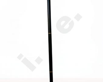 Vintage Brass Handle Walking Cane, Elegant Victorian Style
