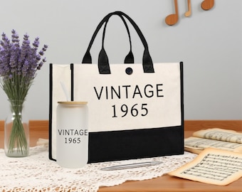 Wasserdichte Make-up-Tasche Aus Leinen – Perfekt Als 60. Geburtstagsgeschenk Für Frauen, 25x18 Cm