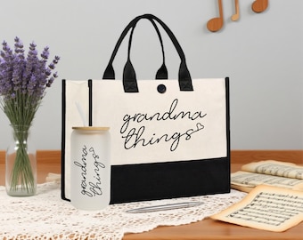 grandma things Tote bag -personalized grandma gift- mothers day gift for grandma-new grandma gift-gifts for grandma