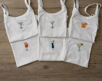 Personalized Embroidered Tank Top, Custom Name Crop Top, Bride Tank, Mrs Bride Gift, Bachelorette Party Shirt, Bridal Shower Gift