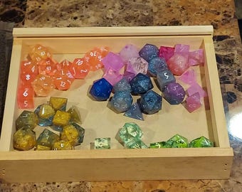 Juego de dados completo D&D personalizado: personaliza tu propio juego de dados completo hecho a mano. Incluye D4, D6, D8, D10, D12, D20.