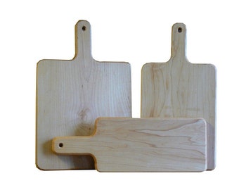 Solid one piece maple cutting boards - non toxic wood cutting board