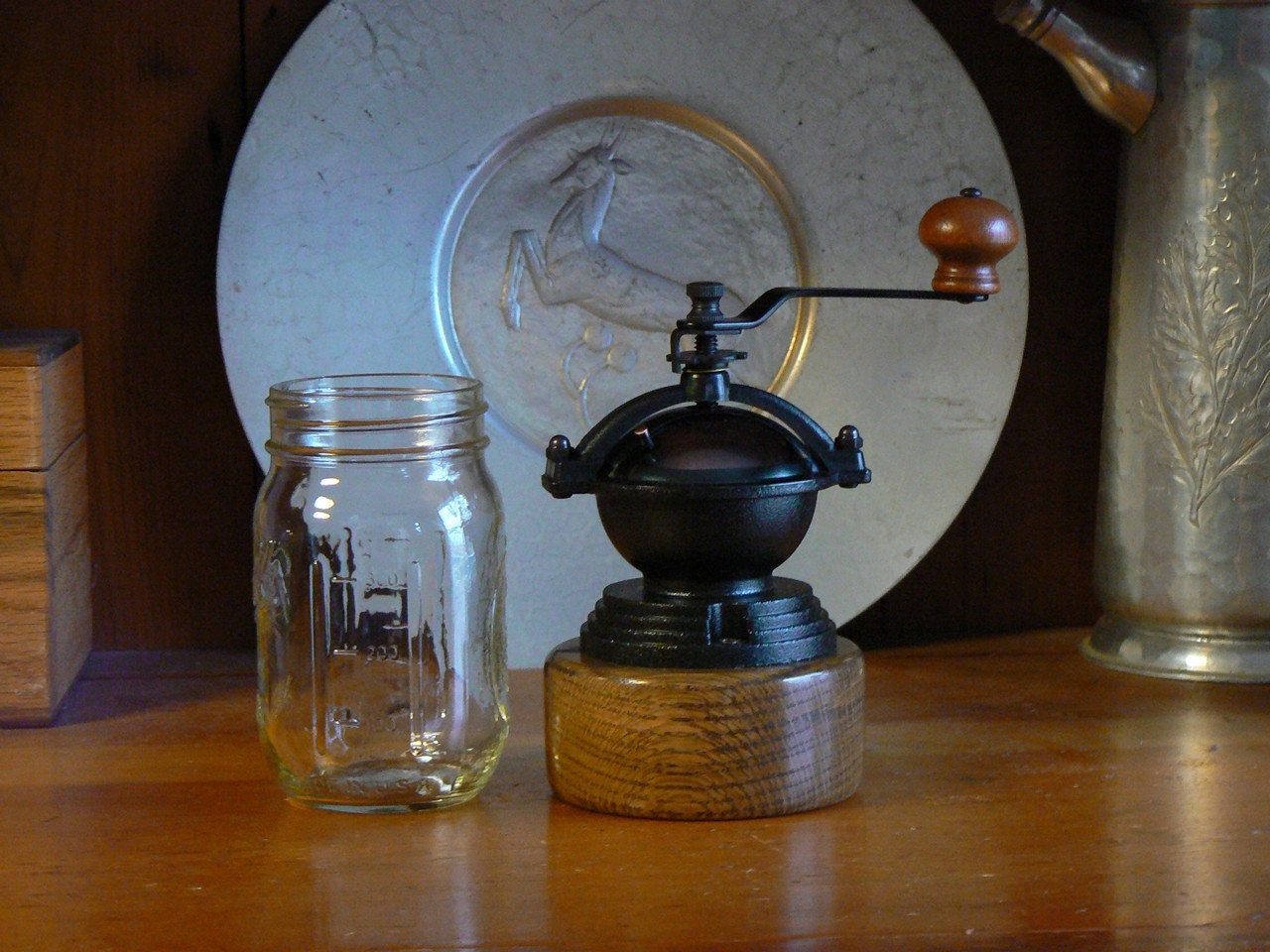 Mason Jar Coffee Grinder Vintage Style Coffee Grinder Etsy Australia