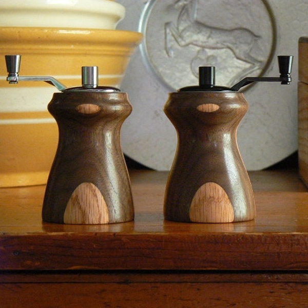 Handmade Wooden Salt and Pepper Grinders - Handmade Wooden Salt and Pepper Mills – Wood and Ceramic Grinder - Wood and Ceramic Mills-SPM182