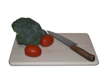 Solid one piece wood cutting board - non-toxic wooden cutting board