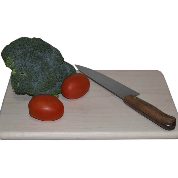 Solid one piece wood cutting board - non-toxic wooden cutting board