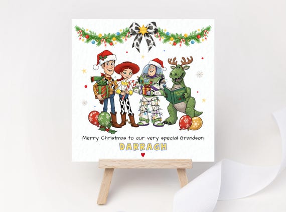 Personalised Disney Christmas Card: Toy Story Inspired Keepsake