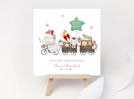 First Christmas Together Card | Personalised Grandparents Keepsake | Baby’s 1st Christmas