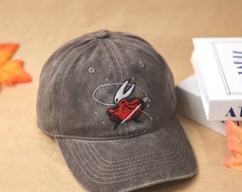 Hand Embroidered Hornet Hat, Hollow Knight Gamer Gift