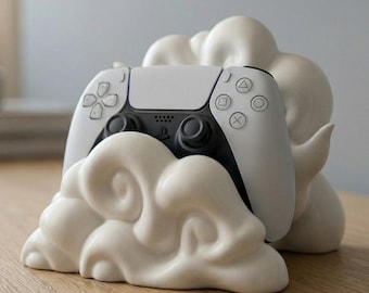 Soporte para mando tipo nube: Soporte para gamepad impreso en 3D, regalo ideal para aficionados a la informática y la tecnología.
