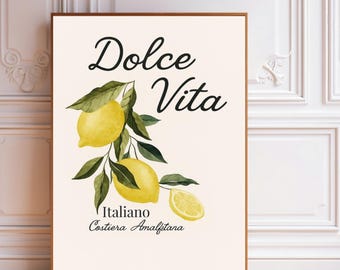 Citroenen, Italië, vintage, poster