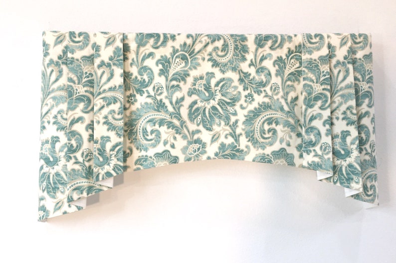Window Valance Cotton Home Decor Fabric / Pleats / Arch Bottom Etsy