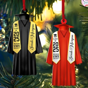 Personalized Graduation Ornament 2026: Acrylic Keepsake for Senior, Christmas Gift for Graduate