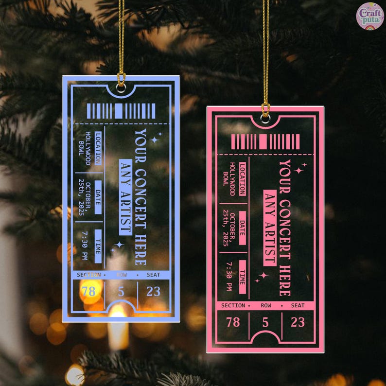 Music lover christmas ornament acrylic