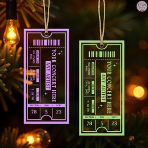 Collect and customize your concert ornaments for every show you’ve loved — turn your holiday tree into a timeline of your favorite musical memories.