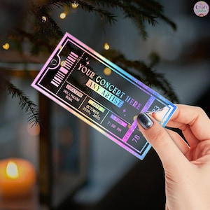 Add your names, concert date, or artist name to create a custom music keepsake that’s as personal as your favorite show — made just for you or your concert bestie.
