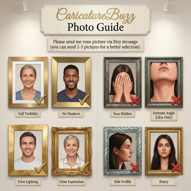 Personalized Teacher Caricature: Funny Custom Portrait (Digital Download) image 5