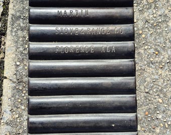 Martin stove and range. Cornstick pan.