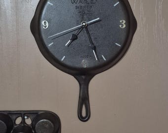 Cast Iron Wagner Ware Skillet Clock – Sidney Kitchen Decor