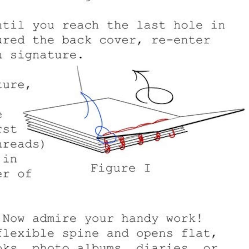 Coptic Book Binding Tutorial HARDBACK and PAPERBACK Instant Download PDF image 4