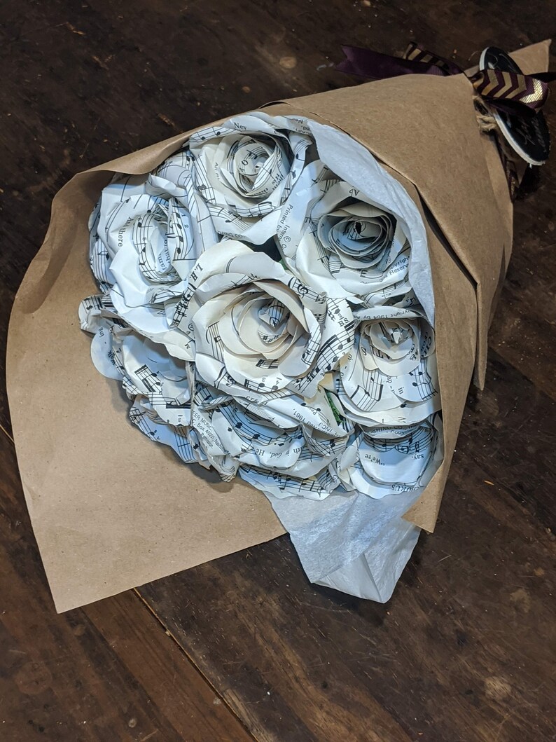 One Dozen Paper Roses Made to Order | Etsy